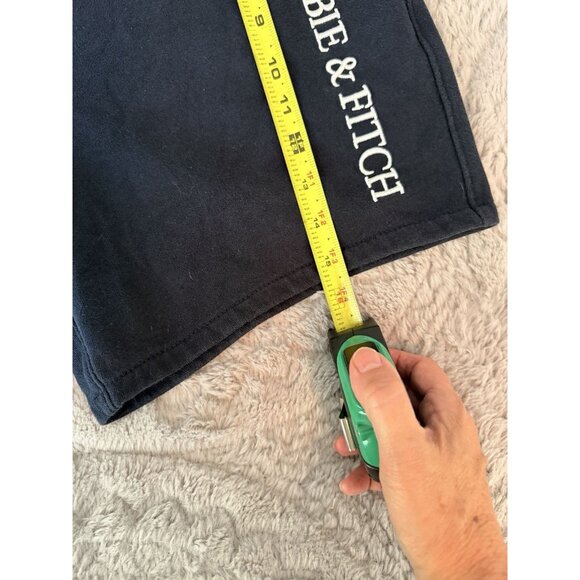 Abercrombie & Fitch Soft Fleece Shorts Women’s Small Navy Logo Drawstring - Picture 8 of 8